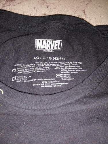 Playera Marvel Original Talla L (Usado)