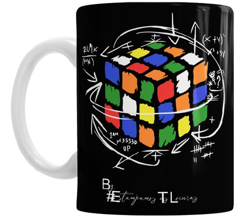 Taza De Cerámica Cubo De Rubik Con Caja