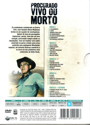 Imagem 2 de 2 de Dvd Procurado Vivo Ou Morto 3ª Temporada - Bonellihq L19