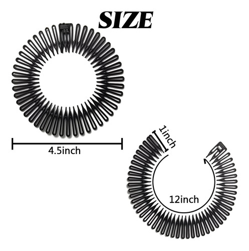 20 Diademas Elásticas Circulares De Plástico Flexible Con