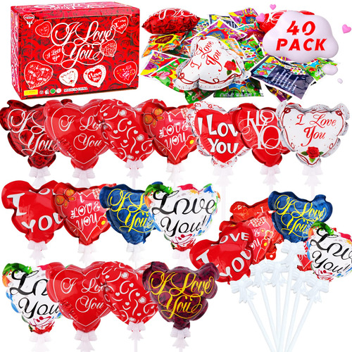 40 Pack Valentines Day Gifts For Kids Classroom Exchange Val