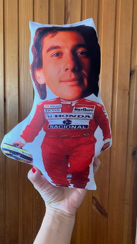 Muñeco Ayrton Senna Chiquito Mini Ayrton Senna F1 Blanco Ayrton Senna