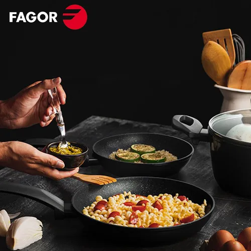 Combo Fagor Olla A Presión Dúo 6l + Set Cocina Vivant 4 Piez