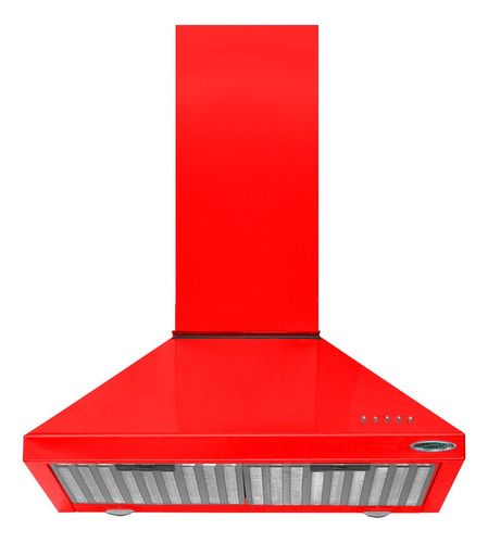 Extractor purificador de cocina Maraldi Cucinela ac. inox. de pared 700mm x 250mm x 500mm rojo 220V