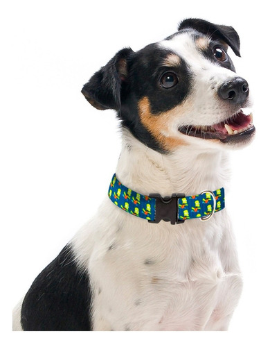 Collar Estampado Perros Grandes Confort Calidad Xl-dino