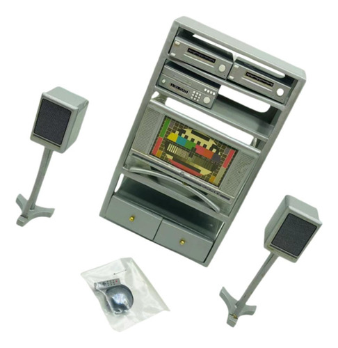 Juego De Altavoces En Miniatura Para Casa De Altura 16cm