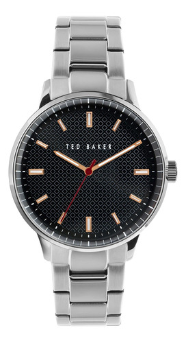 Reloj Hombre Ted Baker Bkpcsf1129i Cuarzo Pulso Plateado En 