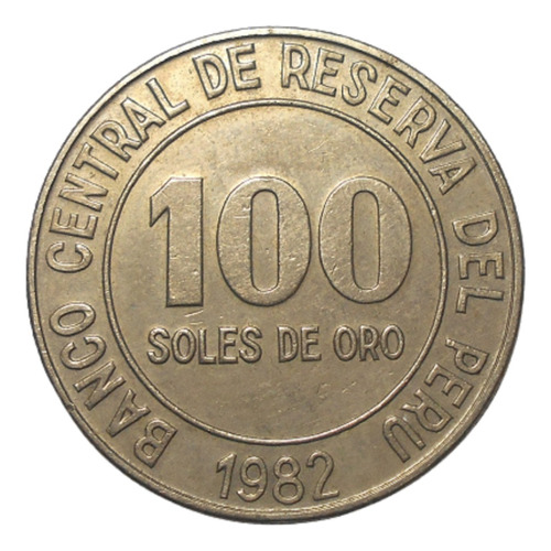 Perú 100 Soles De Oro 1982 - Grande - Hermosa Pieza - Km#283