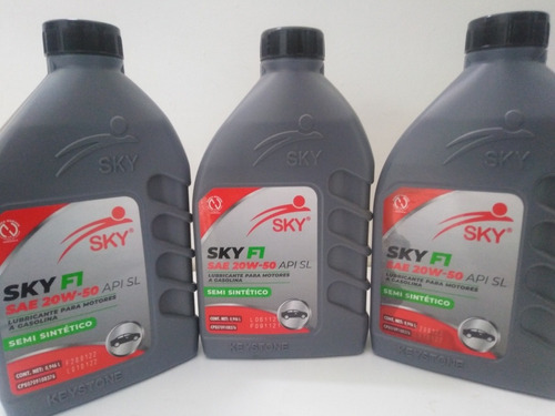 Aceite De Motor 20w-50 Semi Sintético Marca Sky Sellado 