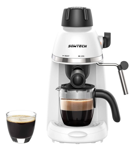 Cafetera Blanca De Café Expreso 3.5 Bares Sowtech