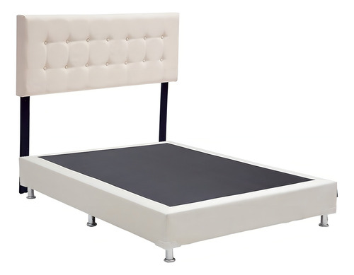 Cabecera Queen Size Dicasa Bilbao + Box Dolum Beige