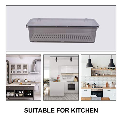 Set De 3 Bandejas De Almacenamiento De Cubiertos Con Tapa