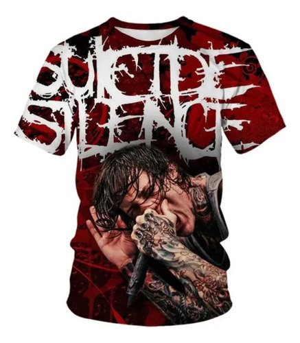 Camiseta De Manga Corta Con Estampado 3d Mitch Lucker