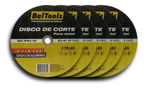 Kit 25 Disco Corte Ferro 4.1/2 X1/8 X7/8 Beltools