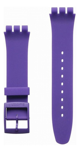 Correa Malla Reloj Swatch Backup Purple Asuov703 Suov703 Ancho 20 mm Color Violeta