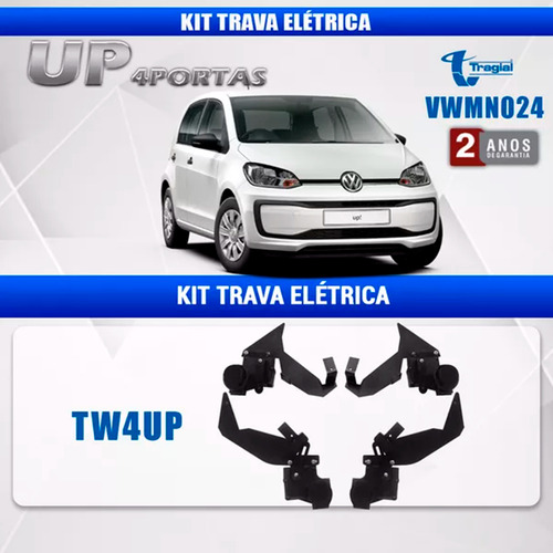Kit Trava Elétrica Tragial Específica Volkswagen Up 4 Portas