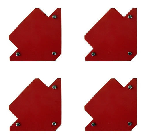 4 Escuadras Magneticas Soldar 3'' 11kg Dogo Dog15570 Mm