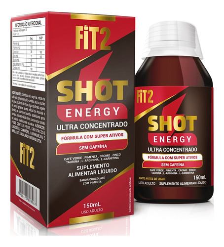 Shot Energy Ultra Concentrado Fit2 Disposição Total Dia Dia