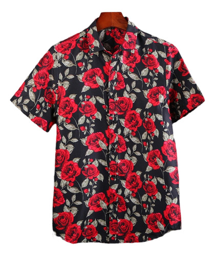 Blusa Versátil, Camisa Grande Para Hombre, Talla Playa, Colo