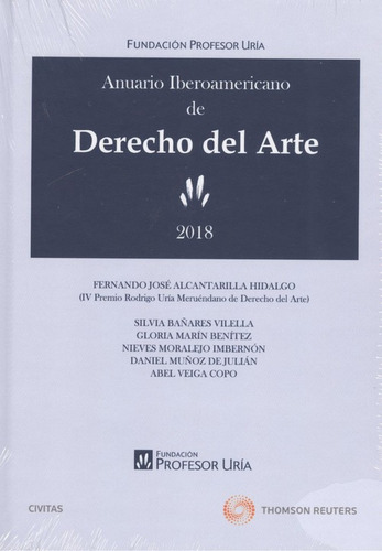 Derecho Del Arte. Anuario Iberoamericano 2018 (dúo)