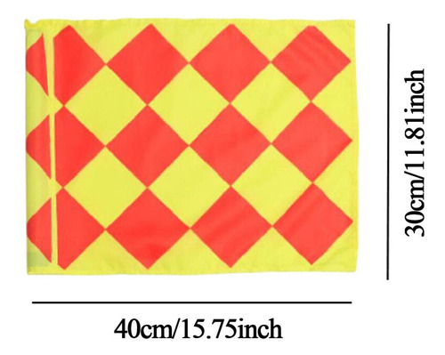 Equipamento De Árbitro De Bandeira Do Pólo De Futebol