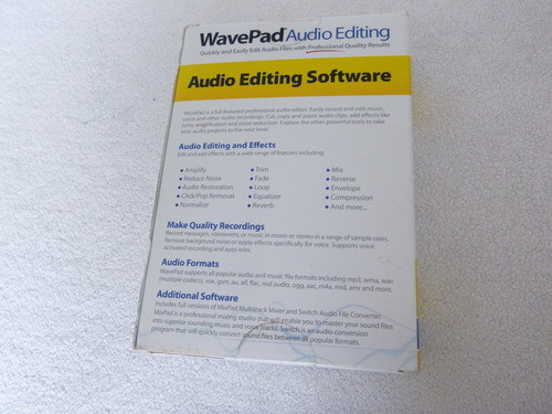 Wavepad Audio Editing Editor De Audio Nch Software
