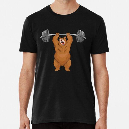 Remera Bear Weightlifting Shirt Bodybuilder Gym Powerlfiting
