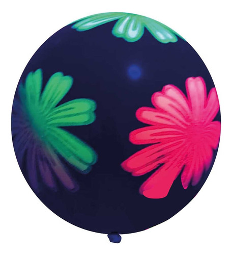 Balão Neon Flor - Kit 10 Unidades