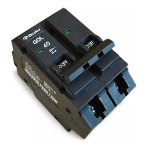 Breaker Empotrar Termomagnetico 2x40 Amp Exceline