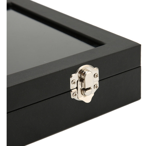 Estuche Expositor Pin Jewelry Con Tapa De Vidrio Transparent