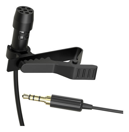 Mirfak Mc1p Microfone De Lapela Com Conector De 3.5mm Preto
