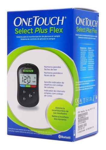 Medidor Glucosa One Touch Select Plus Flex Glucometro