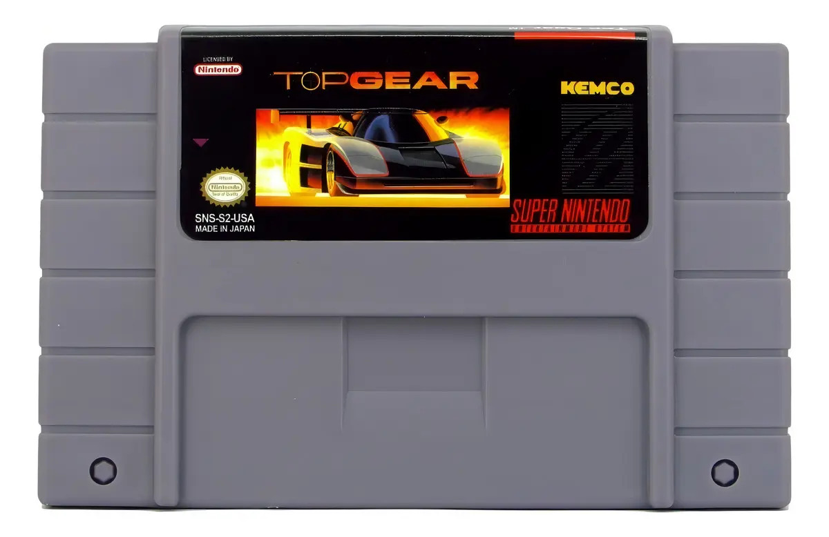 Top Gear Jogo Super Nintendo Corrida Mídia Física 2 Jogadores