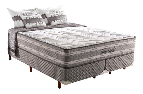 Sommier Queen Colchón Resortes Pocket 150 Kg P/persona