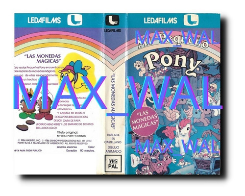 Mi Pequeño Pony Las Monedas Magicas Vhs Original Ledafilms