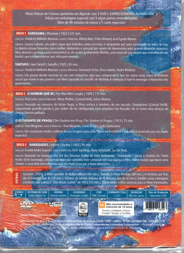 Dvd Expressionismo Alemao Vol 3 - Opc - Bonellihq L19