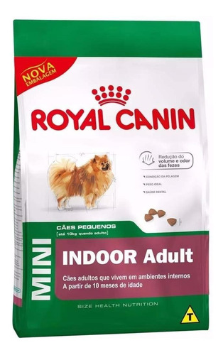 Ração Royal Canin Mini Indoor Adulto Raças Pequenas 7,5 Kg