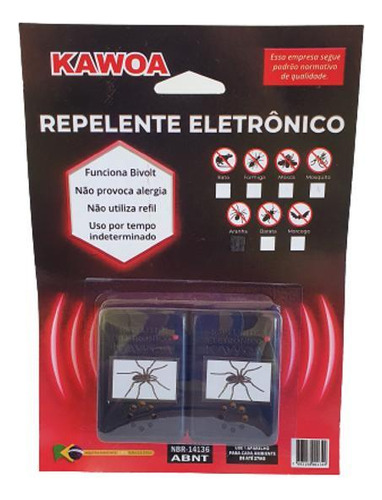 Cartela Com 2 Repelentes Para Aranha - Kawoa