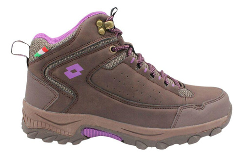 Zapatilla Outdoor Mujer Lotto - Brenta W Hc Café Negro