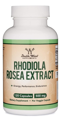 Rodhiola Rosea 500mg Por Cápsula, Importado Eeuu 120 Caps.