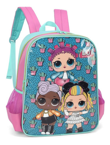 Mochila Costas Infantil Lol Turma Luxcel Verde