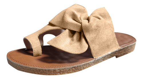 Sandalias Cómodas Con Bowknot Con Punta Abierta For Mujer 3
