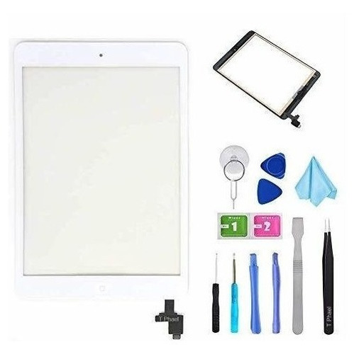 T Phael Kit De Reparacion Digitalizador Blanco Para iPad Mi