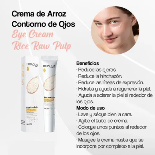 Suero De Arroz Para El Contorno De Ojos Bioaqua