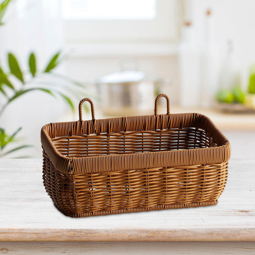 Cesta De Armazenamento Para Organizar Cestas De Marrom