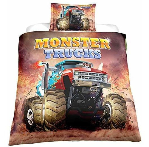Helehome Monster Truck Funda Nórdica Set Boys Hobby Deportes