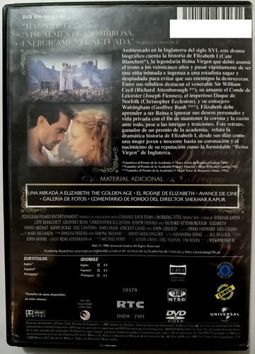 Elizabeth Edición Especial Dvd Original Cate Blanchett (Usado)