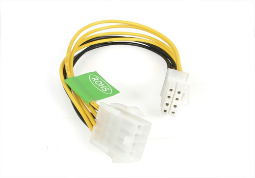 Cable Ext Fuente Poder (8pinmacho 8pinhembra) Start /v Color Amarillo