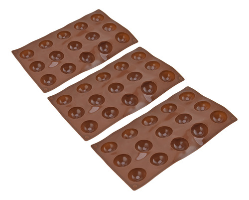 Moldes Para Chocolate, 3 Unidades, 15 Agujeros, Silicona, Bo