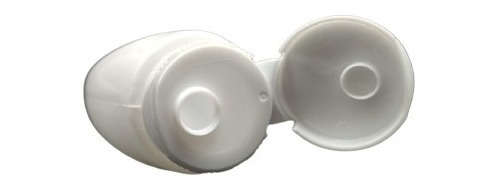 Botella Depresible Invertida 100ml Blanca Con Tapa (50 Pzas)